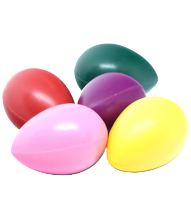 Egg Shaker, Plastic,  Single, Assorted Colors