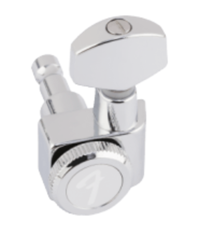 Fender Locking Strat/Tele Staggered Tuning Machines, Left-Handed Polished Chrome (6)