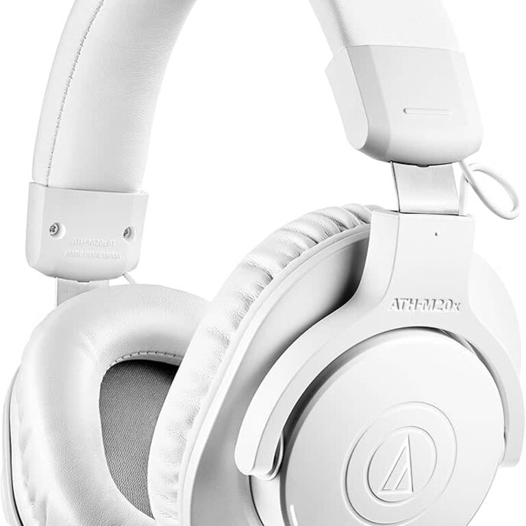 Audio Technica ATH-M20X Wired Headphones, White - Sims Music Audio Technica ATH-M20X Wired Headphones, White - Sims Music