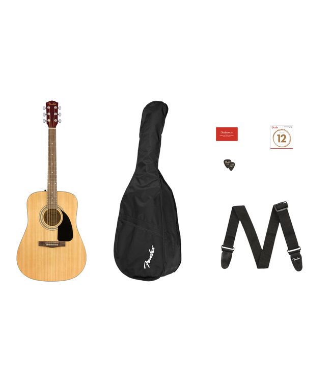 Fender Fender FA-115 Dreadnought Acoustic Pack, Natural