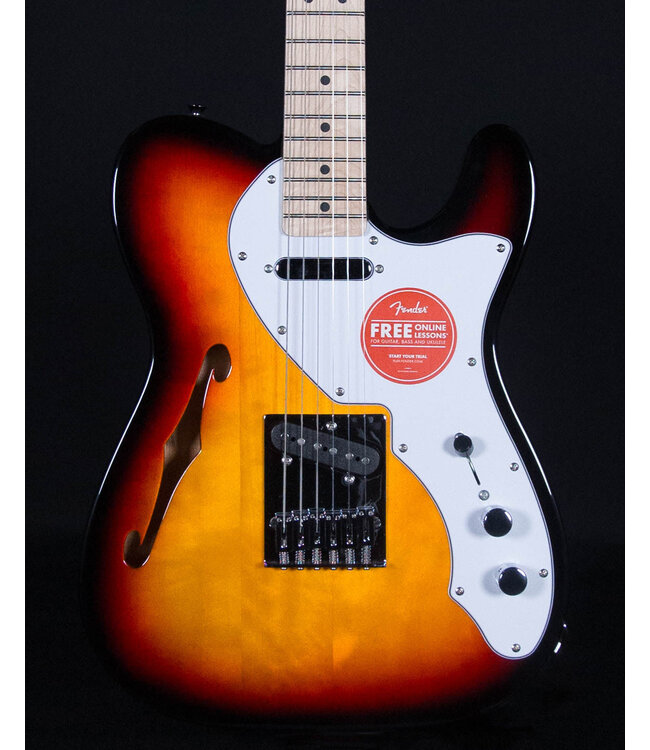 Squier Squier Affinity Telecaster Thinline, Maple FB, 3-Color Sunburst