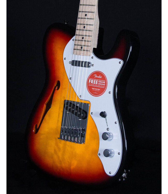 Squier Affinity Telecaster Thinline, Maple FB, 3-Color Sunburst