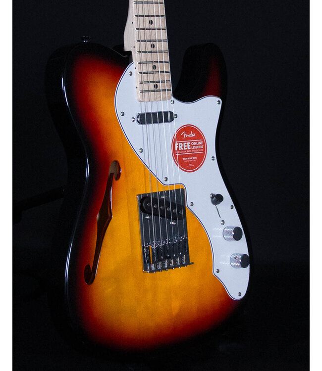 Squier Affinity Telecaster Thinline, Maple FB, 3-Color Sunburst