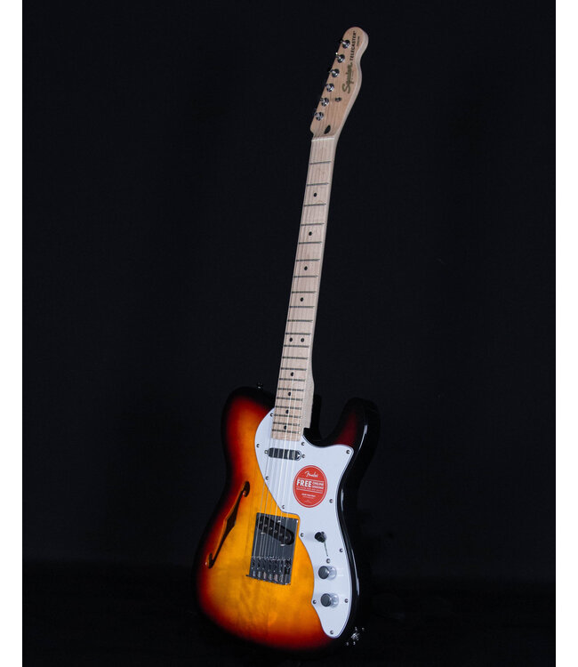 Squier Affinity Telecaster Thinline, Maple FB, 3-Color Sunburst