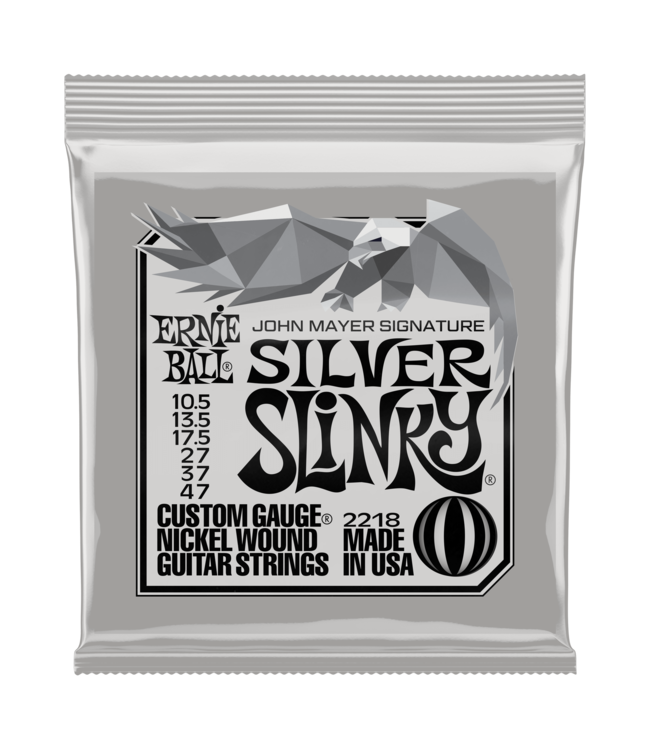 Ernie Ball Ernie Ball John Mayer Silver Slinky Nickel Wound Electric Guitar Strings 10.5-47 Gauge