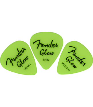 Fender Fender Glow In The Dark 351 Picks, 12-Pack, 4-Each