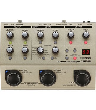 Boss BOSS VE-8 Voice Acoustic Singer Pedal