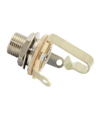 Switchcraft Allparts Switchcraft® Long Thread 1/4" Mono Input Jack. Nickel