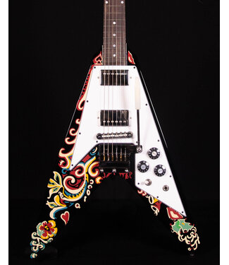 Epiphone Epiphone Jimi Hendrix "Love Drops" Flying V, Ebony w/ Artwork