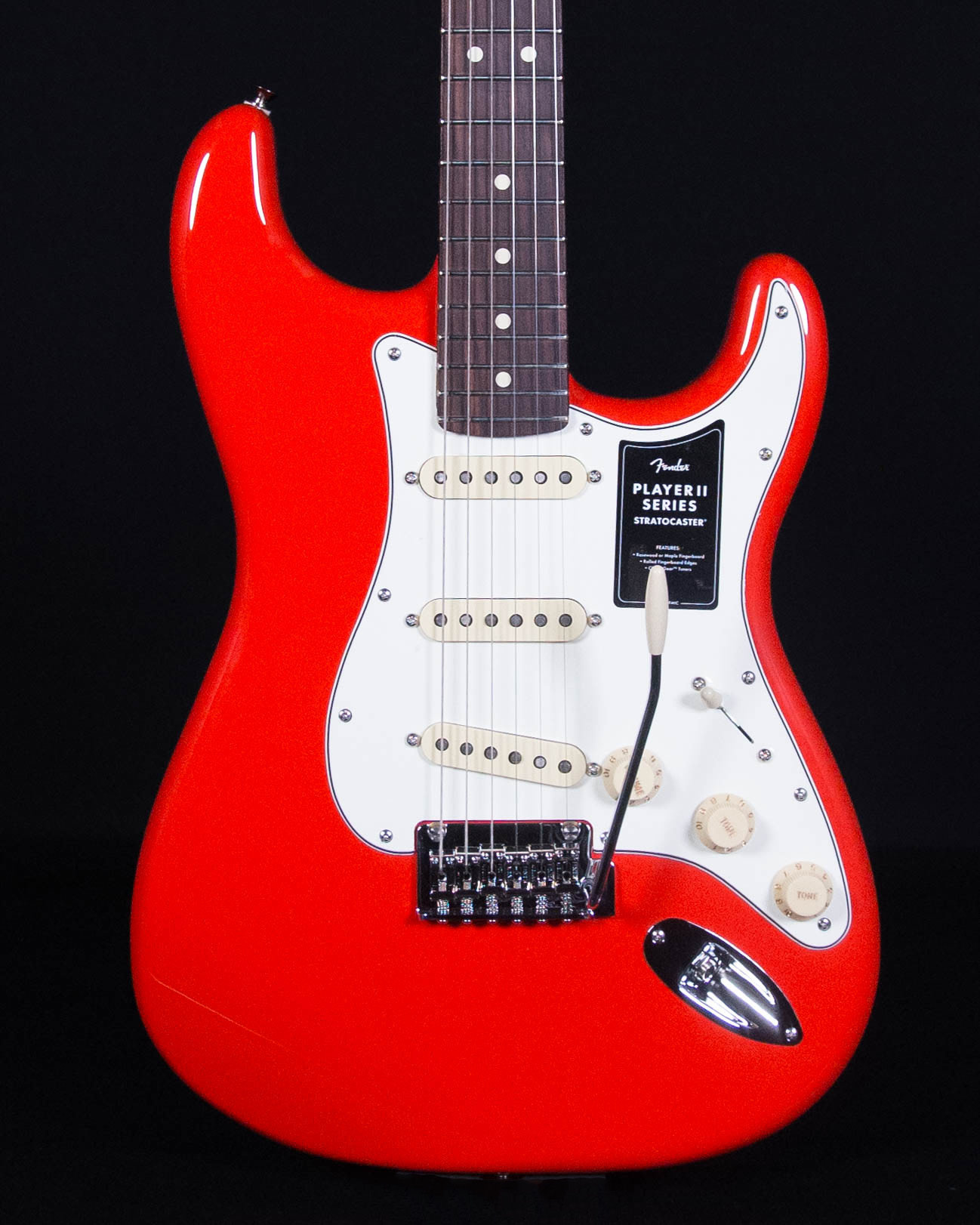 Fender Player II Stratocaster, Rosewood FB, Coral Red - Sims