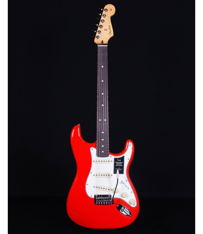 Fender Player II Stratocaster, Rosewood FB, Coral Red
