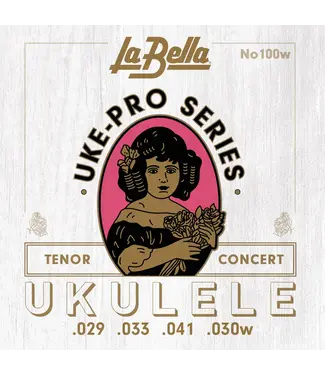LaBella LaBella Uke-Pro Concert/Tenor String Set, Wound 4th