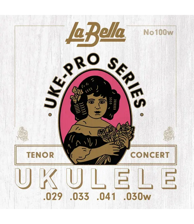 LaBella Uke-Pro Concert/Tenor String Set, Wound 4th
