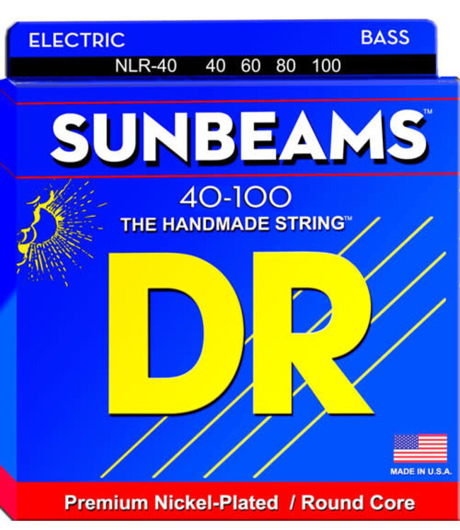 DR Sunbeams 4-String Bass Strings, 40-100