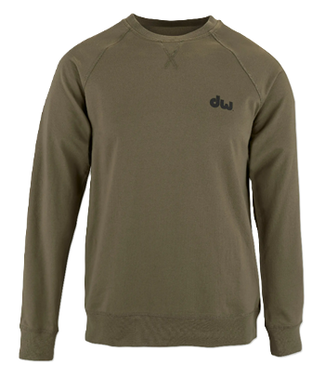 DW DW Logo Crew Neck Sweatshirt, Green - Large