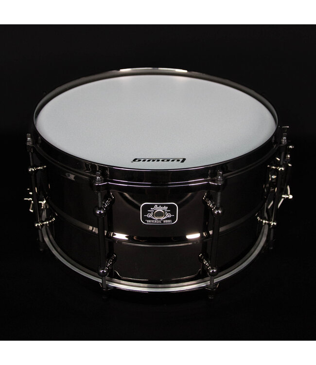 Ludwig 7" x 13" Universal Brass Snare Drum, Black Nickel Hardware