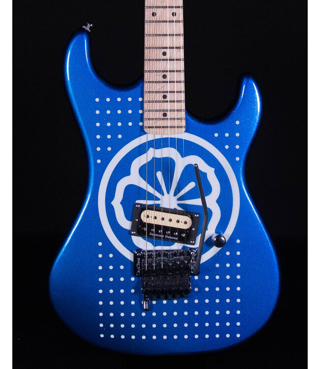 Kramer Kramer Baretta, Custom Graphics, 'White Lotus',  White Lotus Candy Blue