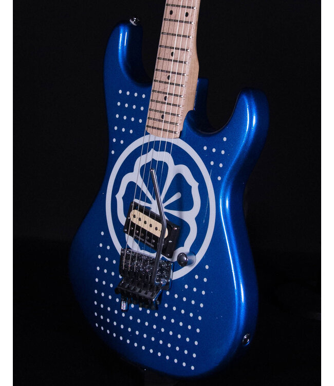Kramer Baretta, Custom Graphics, 'White Lotus',  White Lotus Candy Blue