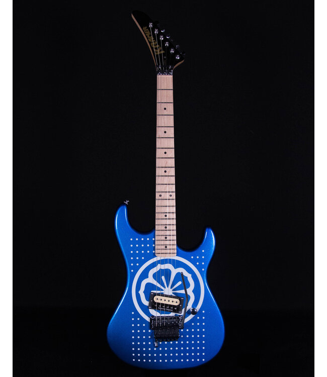 Kramer Baretta, Custom Graphics, 'White Lotus',  White Lotus Candy Blue