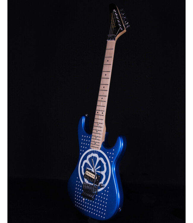 Kramer Baretta, Custom Graphics, 'White Lotus',  White Lotus Candy Blue