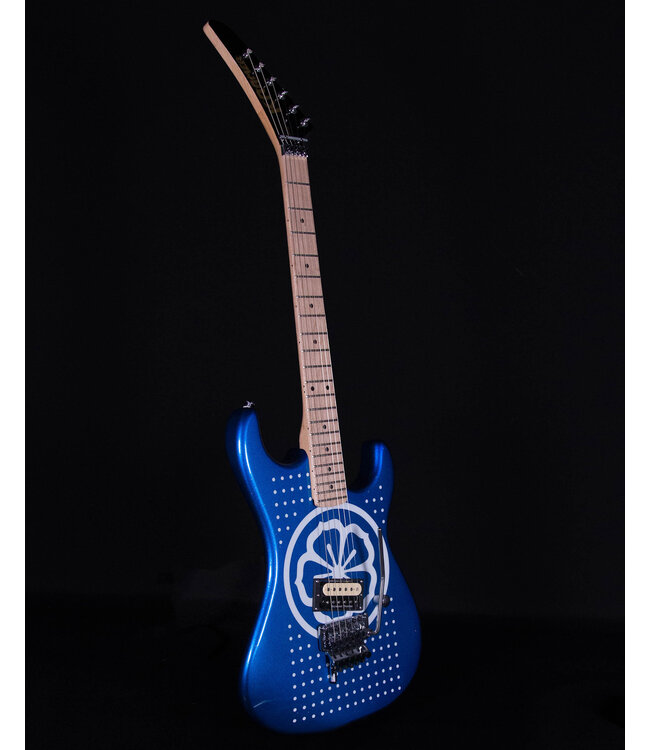 Kramer Baretta, Custom Graphics, 'White Lotus',  White Lotus Candy Blue