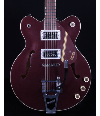 Gretsch Gretsch G2604T LTD Streamliner Rally II Center Block with Bigsby, Laurel FB, Two-Tone Oxblood/Walnut Stain