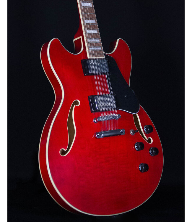 Ibanez AS7312 12-String Electric, Transparent Cherry Red