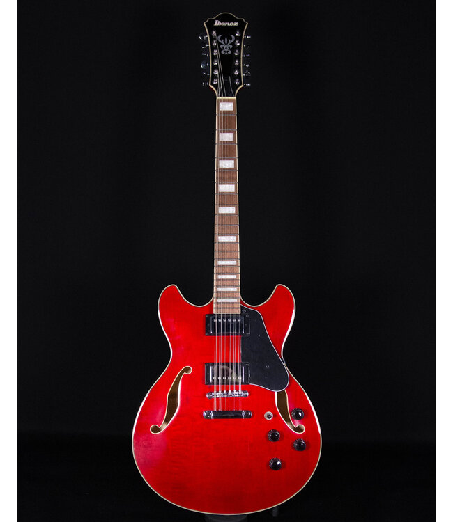 Ibanez AS7312 12-String Electric, Transparent Cherry Red