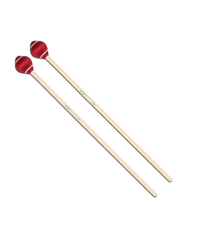 Mike Balter B24B Pro Vibe Mallets, Red Soft Cord, Birch