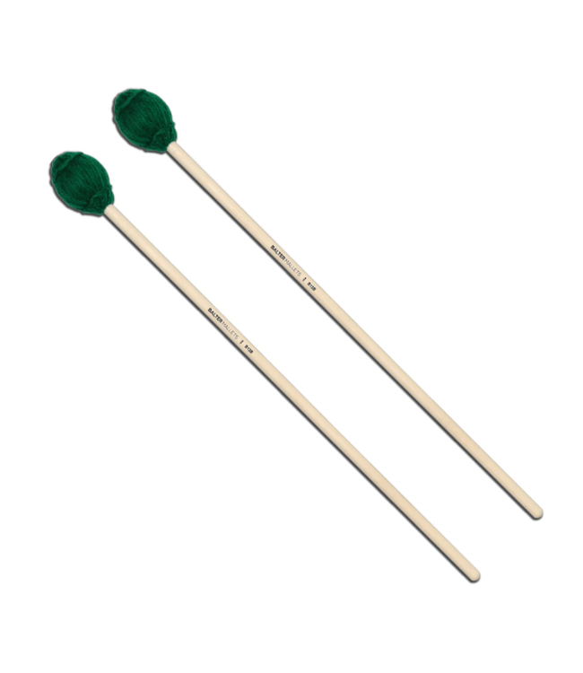 Mike Balter B12B Ensemble Mallets, Green Medium Hard Yarn, Birch