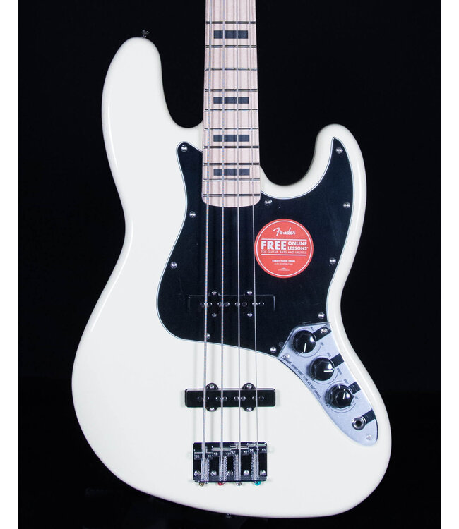 Squier Affinity Active Jazz Bass, Maple FB, Olympic White