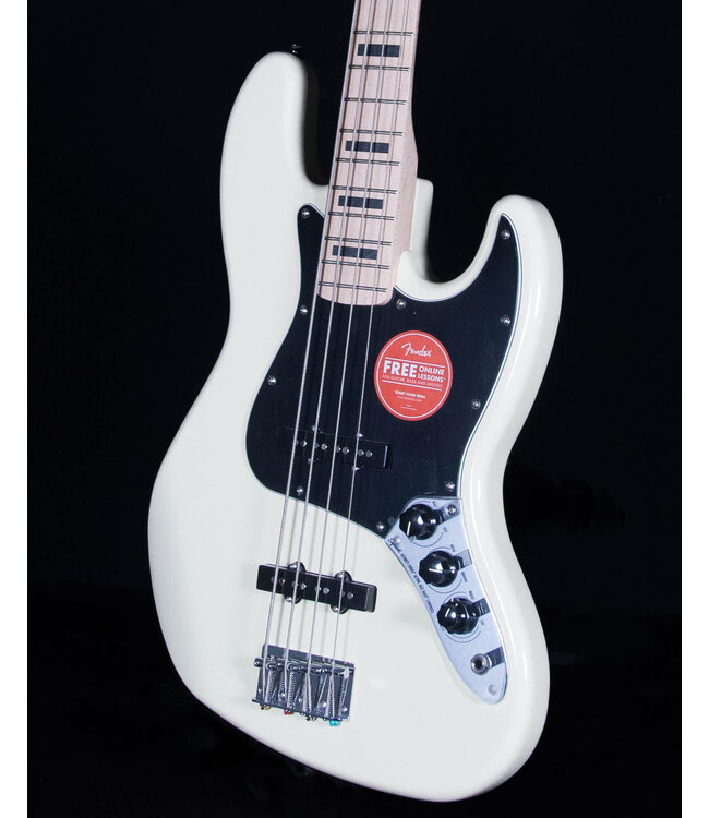 Squier Affinity Active Jazz Bass, Maple FB, Olympic White