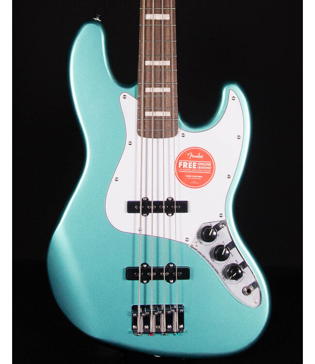 Squier Affinity Active Jazz Bass, Laurel FB, Mystic Sea Foam Green
