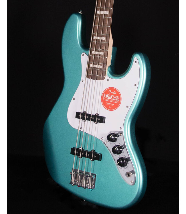 Squier Affinity Active Jazz Bass, Laurel FB, Mystic Sea Foam Green