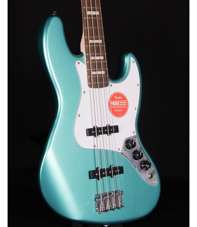 Squier Affinity Active Jazz Bass, Laurel FB, Mystic Sea Foam Green