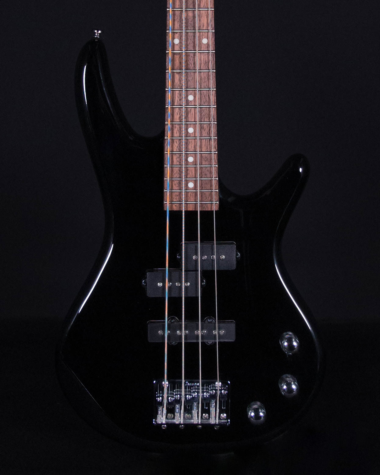 Ibanez Gio Mikro 4 String Bass, Gloss Black - Sims Music