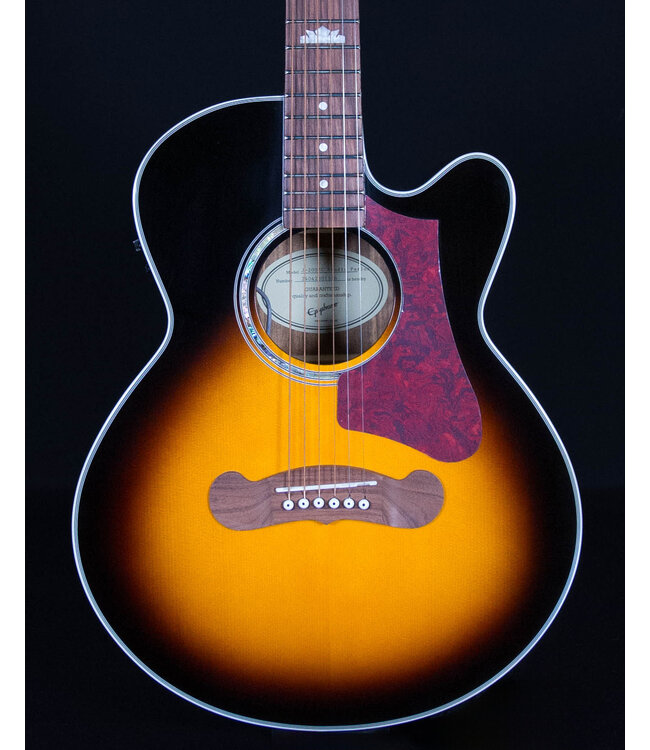 Epiphone Epiphone J-200EC Studio Parlor, Solid Top Acoustic/Electric, Vintage Sunburst