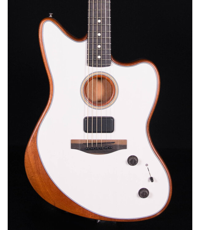 Fender American Acoustasonic Jazzmaster Ebony FB, Arctic White,