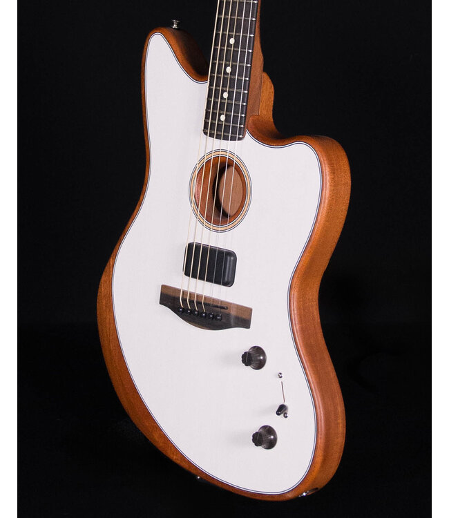 Fender American Acoustasonic Jazzmaster Ebony FB, Arctic White,