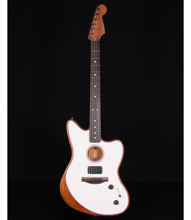 Fender American Acoustasonic Jazzmaster Ebony FB, Arctic White,