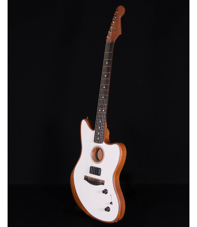 Fender American Acoustasonic Jazzmaster Ebony FB, Arctic White,