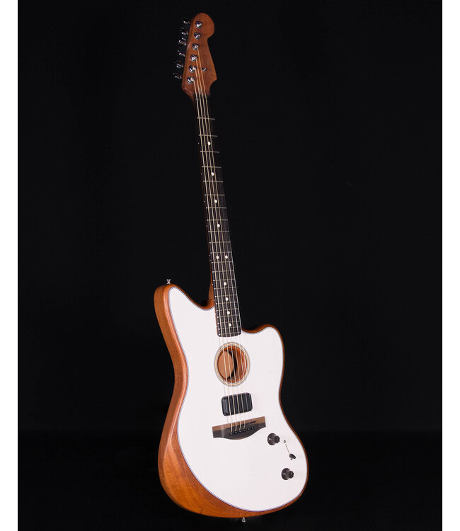 Fender American Acoustasonic Jazzmaster Ebony FB, Arctic White,