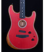 Fender American Acoustasonic Strat, Ebony FB, Dakota Red - Blem