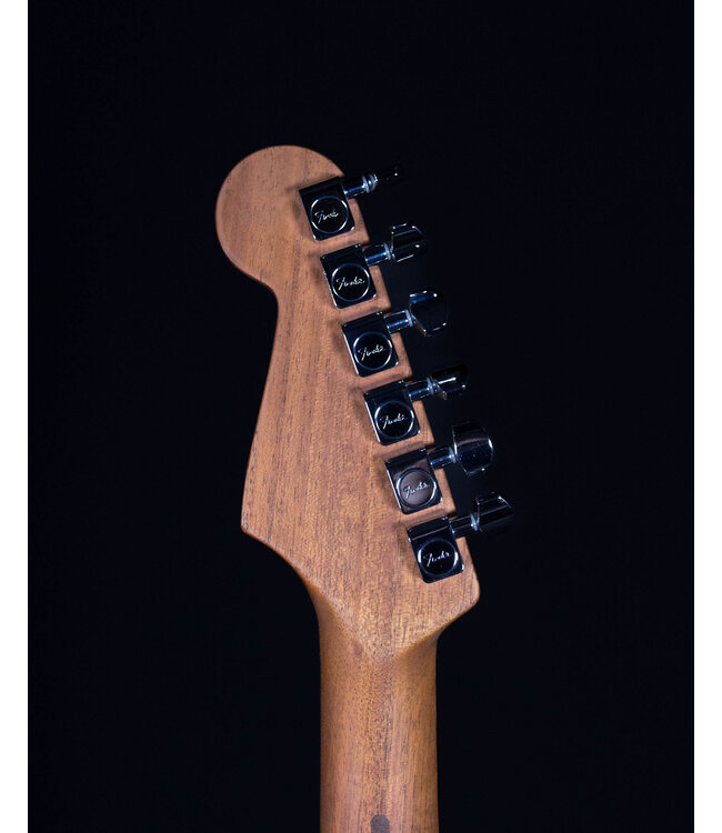 Fender American Acoustasonic Strat, Ebony FB, Dakota Red - Blem