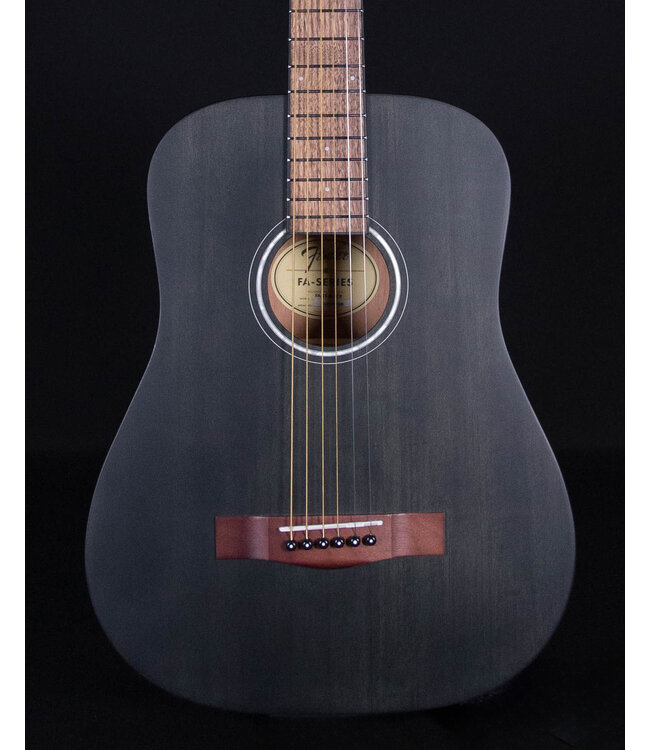 Fender FA-15 3/4 Scale Steel String with Gig Bag, Black