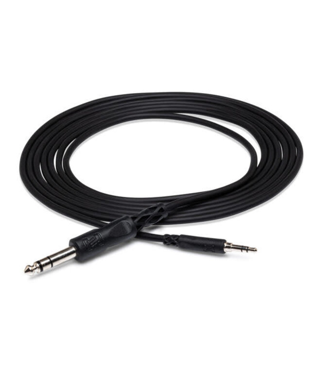 Hosa CMS-103 Stereo Interconnect Cable, 3.5 mm TRS to 1/4" TRS - 3 Foot