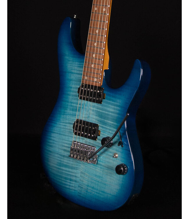 Ibanez AZ24S1F Flame Top Electric, Transparent Turquiose Burst