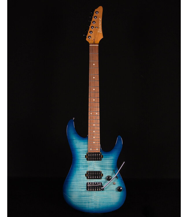 Ibanez AZ24S1F Flame Top Electric, Transparent Turquiose Burst