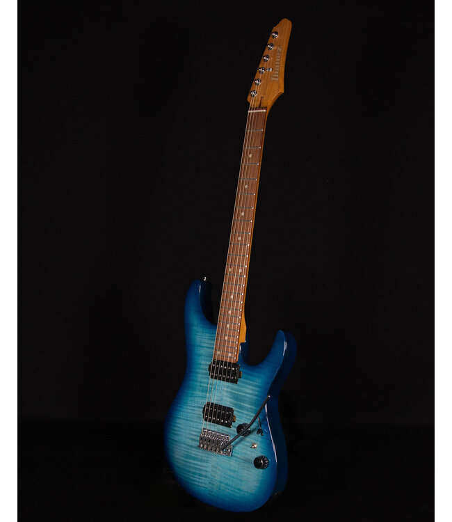 Ibanez AZ24S1F Flame Top Electric, Transparent Turquiose Burst