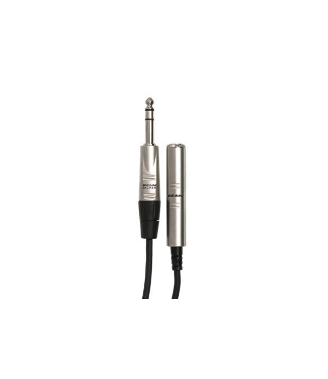 Hosa Hosa HXSS-010 Pro Headphone Extension Cable, Rean 1/4" TRS to 1/4" TRS - 10 Foot
